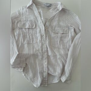 Ten Sixty Sherman Striped Button Down, Women’s XS, 100% Cotton, Breathable